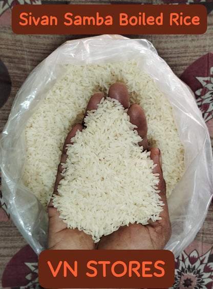 Sivan Samba Rice | Viruksham Nathurals Premium | Traditional Aromatic boiled White Rice